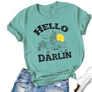 Hello Darlin Country Retro Graphic T-Shirt